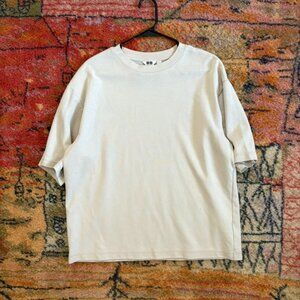 AIRism Cotton Oversized T-Shirt | Half-Sleeve